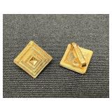 Collection of Avon Vintage Earrings in Gold and Silver Tones - display not inc