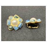 Collection of Avon Vintage Clip-On Earrings in Various Styles - display not inc