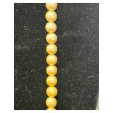 Set of Elegant Necklace Strands: Pearl Tone, Pastel, and Yellow-Toned - display not inc