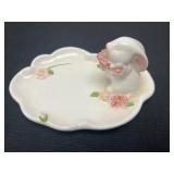 Set of Avon 1980s Ceramic Bunny Figurines and Decor Pieces