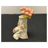 Set of Avon 1980s Ceramic Bunny Figurines and Decor Pieces