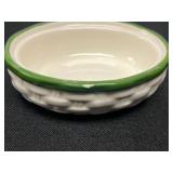 Set of 3 VTG Avon Ceramic Rabbit Candle Holders and Trinket Box