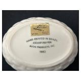 Set of 3 VTG Avon Ceramic Rabbit Candle Holders and Trinket Box