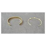 Assorted Set of Gold Tone and Silver-Toned Bangles and Bracelets - display not inc