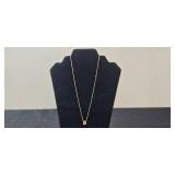 Collection of Gold-Tone Finish Necklaces with Various Pendants - display not inc