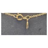 Collection of Gold-Tone Finish Necklaces with Various Pendants - display not inc