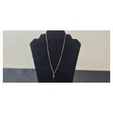 Collection of Gold-Tone Finish Necklaces with Various Pendants - display not inc