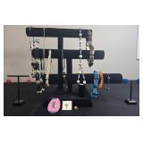 Collection of Fashion Jewelry Including Necklaces, Bracelets, and Pins - display not inc