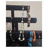 Collection of Fashion Jewelry Including Necklaces, Bracelets, and Pins - display not inc