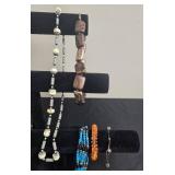 Collection of Fashion Jewelry Including Necklaces, Bracelets, and Pins - display not inc