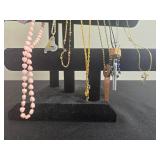 Assorted Lot of Necklaces, Brooches, and Earrings - display not inc
