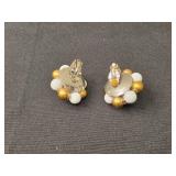 Set of 4 Pairs of Vintage Clip-On Earrings Assortment