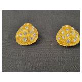 Set of 4 Pairs of Vintage Clip-On Earrings Assortment