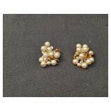 Set of 4 Pairs of Vintage Clip-On Earrings Assortment