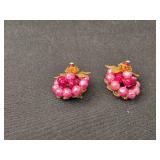 Collection of 5 Pairs of Vintage Clip-On and Stud Earrings