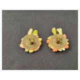 Collection of 5 Pairs of Vintage Clip-On and Stud Earrings