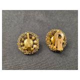 Collection of 5 Pairs of Vintage Clip-On and Stud Earrings