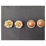 Collection of Vintage Clip-On Earrings with Unique Designs