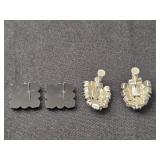 Set of 8 Vintage Clip-On Earrings with Mixed Designs