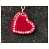 Heart Pendant Necklace with Costume Jewelry Set - display not inc