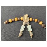 Set of Assorted Bohemian Style Jewelry Pieces Inc 3 Bracelets and 1 Possible Pendant Or Necklace/Bracelet Piece - display not inc