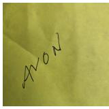 Vintage Avon Silver-Tone Ring with Black and Turquoise Like Stones