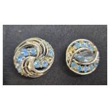 Set of 4 Vintage Clip-On Earrings - Mixed Designs