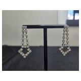 Set of Vintage Rhinestone Clip-On Earrings - display not inc