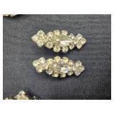 Set of Vintage Rhinestone Clip-On Earrings - display not inc