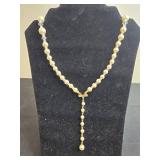 Pair of Elegant Faux Pearl and Beaded Necklaces