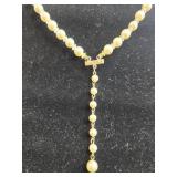 Pair of Elegant Faux Pearl and Beaded Necklaces