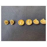 Collection of Vintage Clip-On Earrings with Rhinestone and Faux Pearl Accents