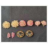 Vintage Clip-On Earrings Collection - Assorted Designs