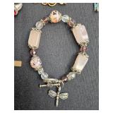 Collection of Jewelry Items with Necklace, Bracelets, Rings, and Pins - display not inc