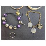 Collection of Assorted Fashion Bracelets and Rings
