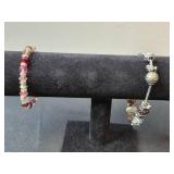 Assorted Jewelry Lot: Charm Bracelets and Pendants - display not inc