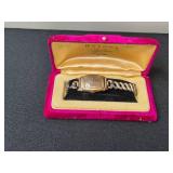 Vintage Bulova Fifth Avenue Ladies Watch with Velvet Box - untested