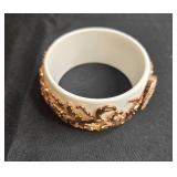 Amedeo Rose Gold Tone and White Bracelet with Cameo