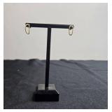 Pair of Napier Gold Tone Hoop Earrings - display not inc