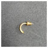 Pair of Napier Gold Tone Hoop Earrings - display not inc