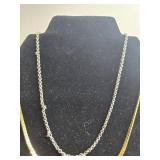 Set of 4 Mixed Metal Necklaces - Gold and Silver Tones