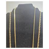 Collection of Gold-Tone Necklaces and Givenchy Earrings - display not inc