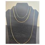 Collection of Gold-Tone Necklaces and Givenchy Earrings - display not inc
