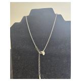 Lia Sophia Silver Necklace and Earring Set with Blue Accents - display not inc