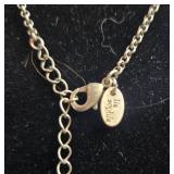 Lia Sophia Silver Necklace and Earring Set with Blue Accents - display not inc