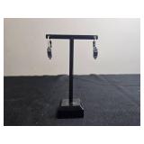 Lia Sophia Silver Necklace and Earring Set with Blue Accents - display not inc