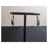Lia Sophia Silver Necklace and Earring Set with Blue Accents - display not inc