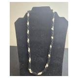 Simply Whispers Earrings and Black Beaded Necklace Set - display not inc