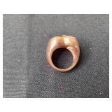 Colorful Stone Necklace and Two Statement Rings - Size 8 to 8.5