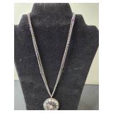 Stainless Steel Necklace with Pendant Made in Italy